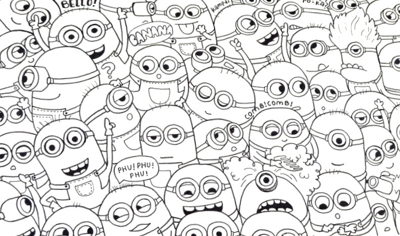 Disegno da colorare Minions