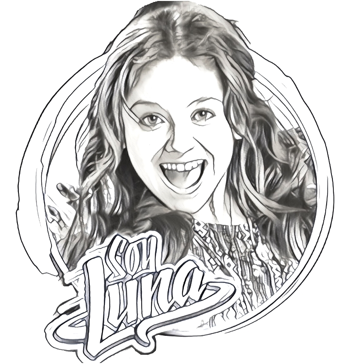 Dibujo para colorear Soy Luna