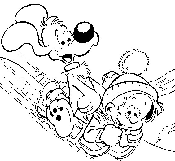 Desenho para colorir Boule e Bill