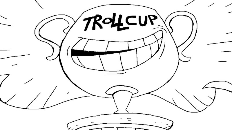 Desenho para colorir Troll Face Quest