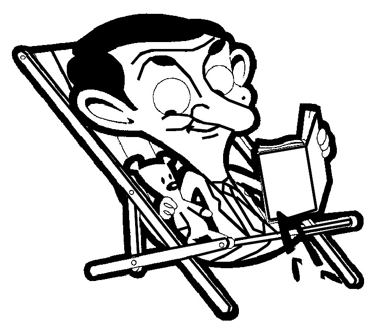 Coloring page Mr Bean