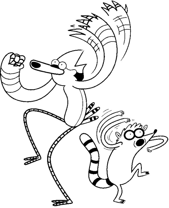Coloring page Regular Show