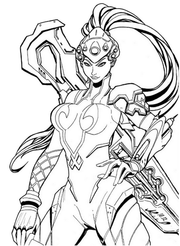 Desenho para colorir Widow