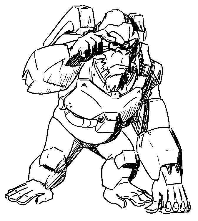 Coloring page Winston