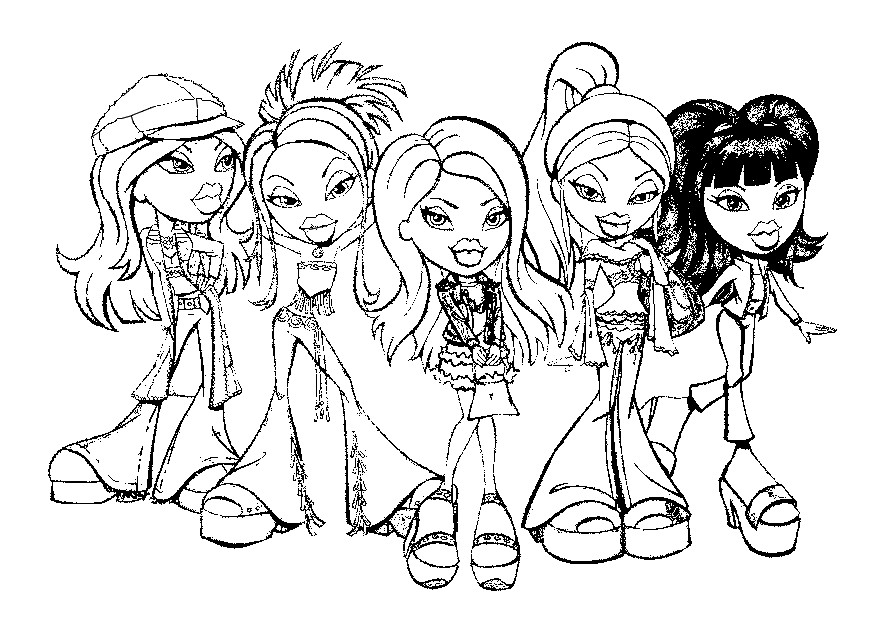 Dibujo para colorear Bratz