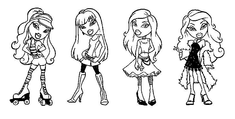 Disegno da colorare Bratz