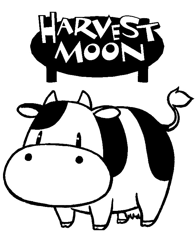Kleurplaat Harvest Moon
