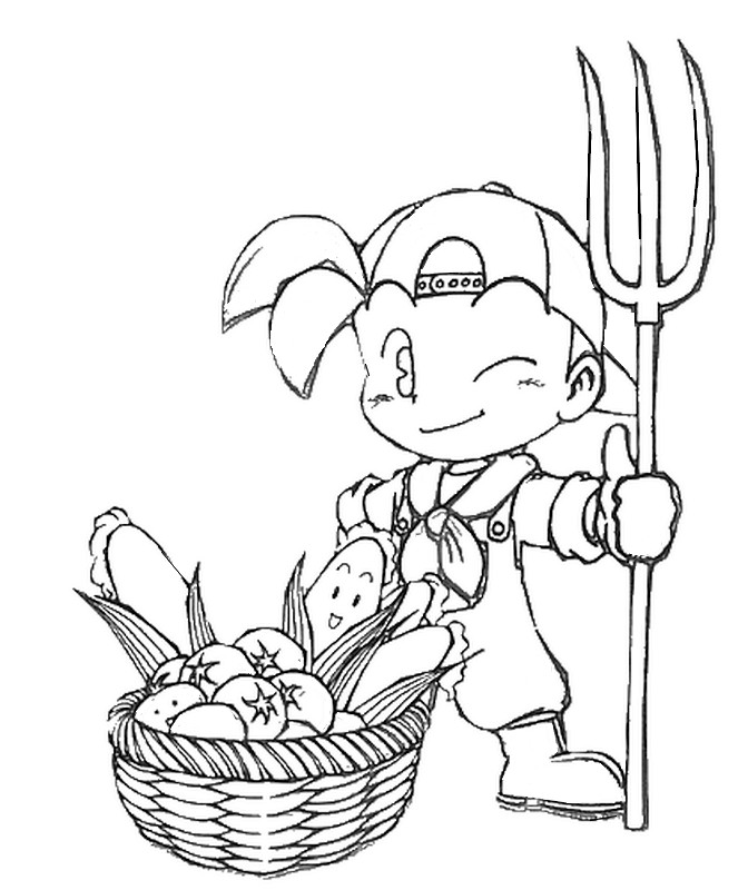 Desenho para colorir Harvest Moon