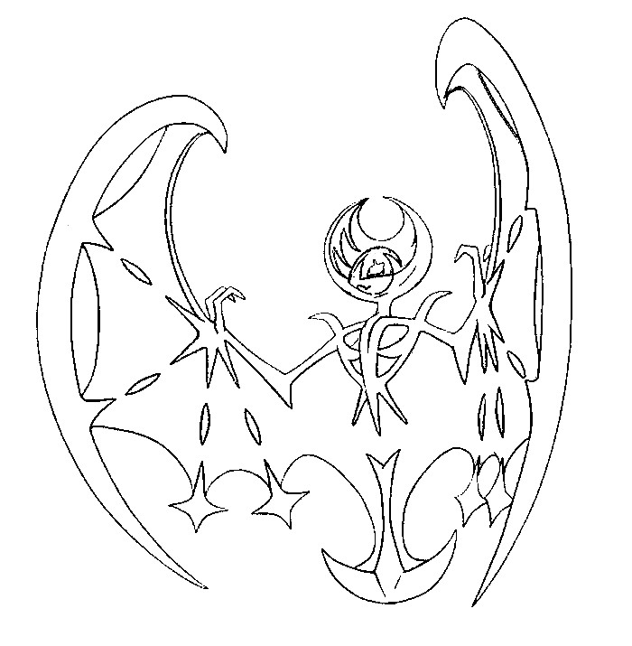 Dibujo para colorear Lunala