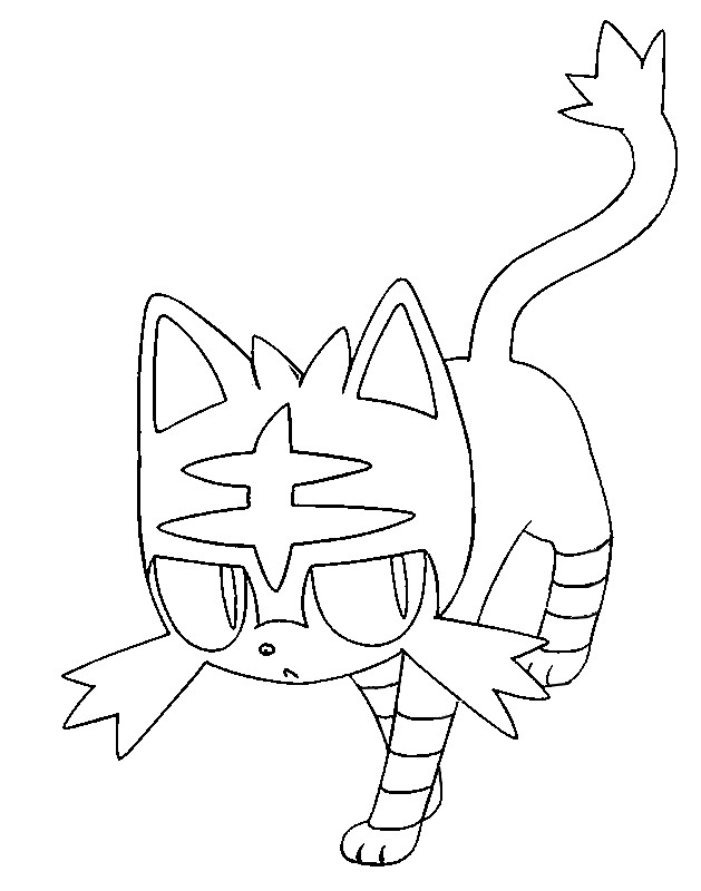 Coloring page Litten