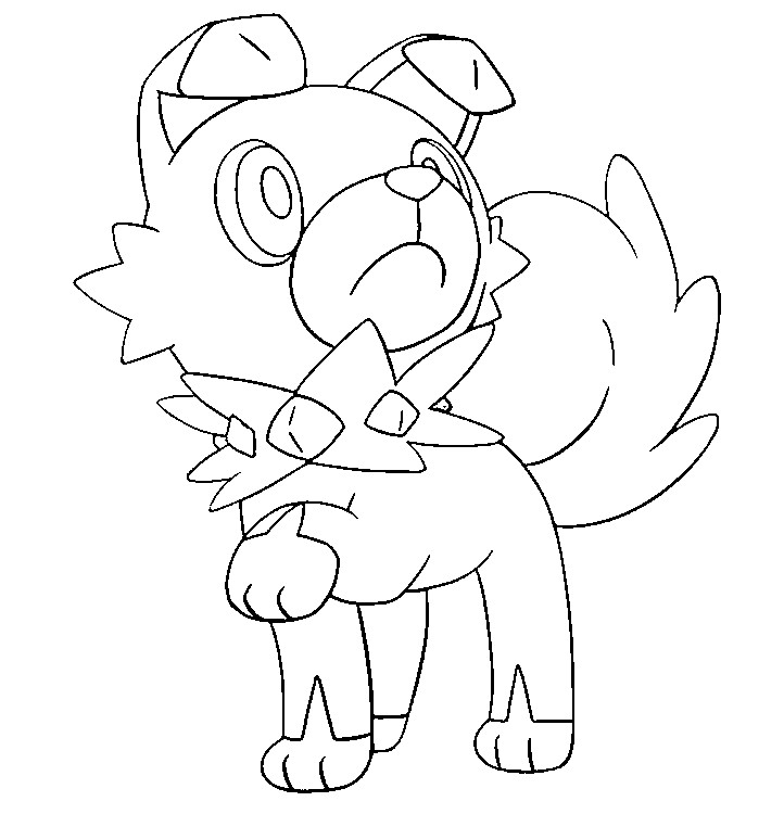 Desenho para colorir Rockruff