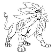 Coloring page Solgaleo