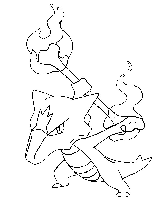 Dibujo para colorear Marowak Forma de Alola