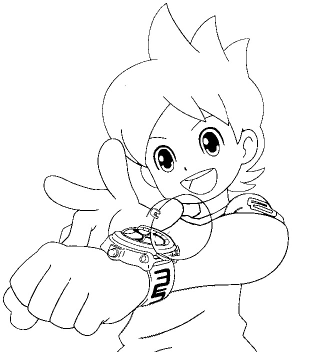 Dibujos Para Colorear Yo Kai Watch Morning Kids