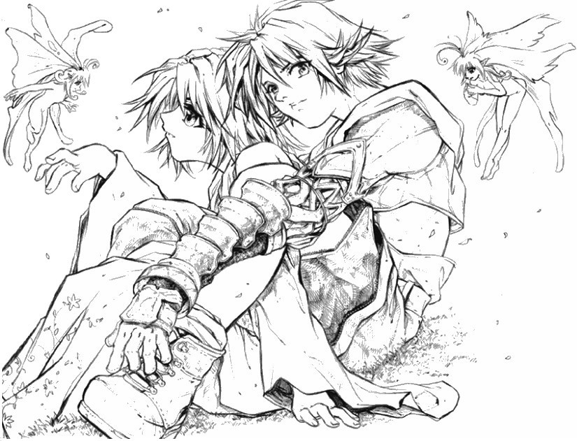 Desenho para colorir Final Fantasy X