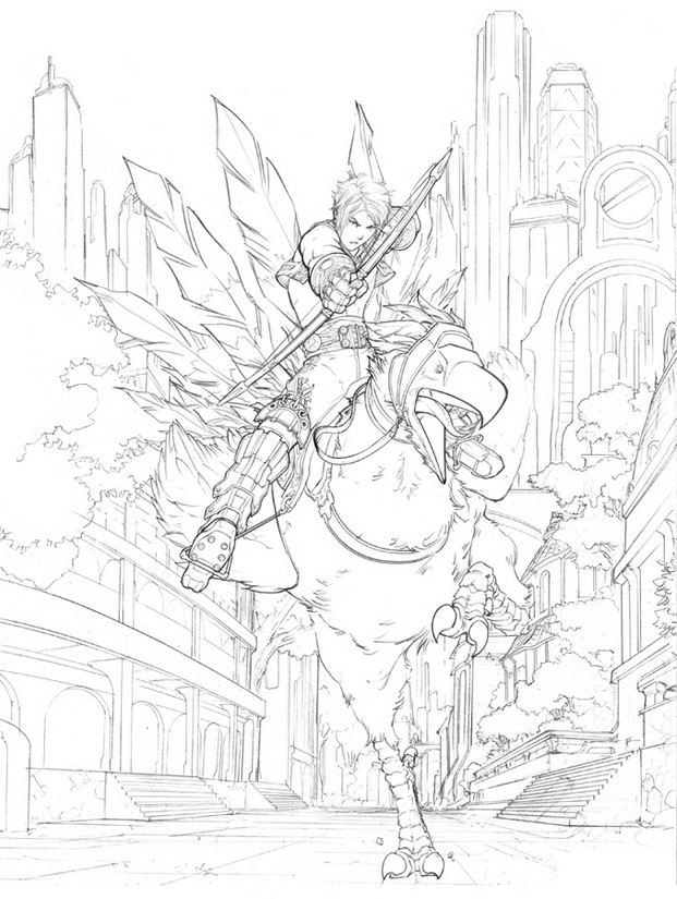 Desenho para colorir Final Fantasy XII