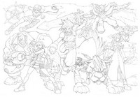 Desenho para colorir Final Fantasy 7