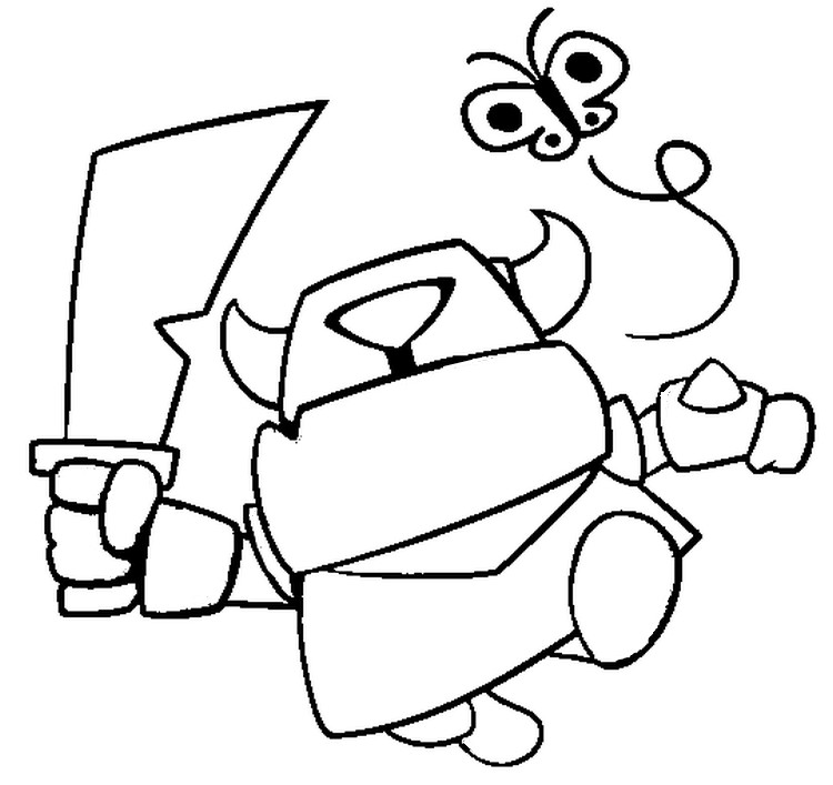 Disegno Da Colorare Clash Royale Mini Pekka 5