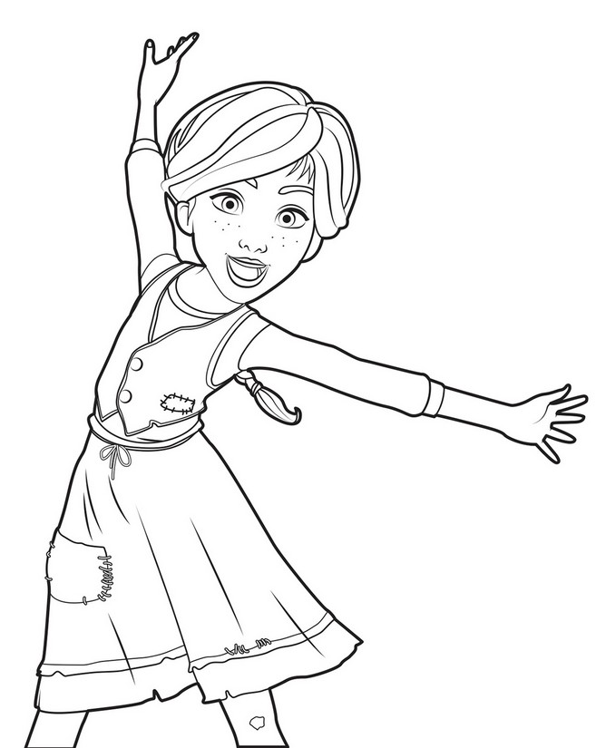 Coloring page Ballerina