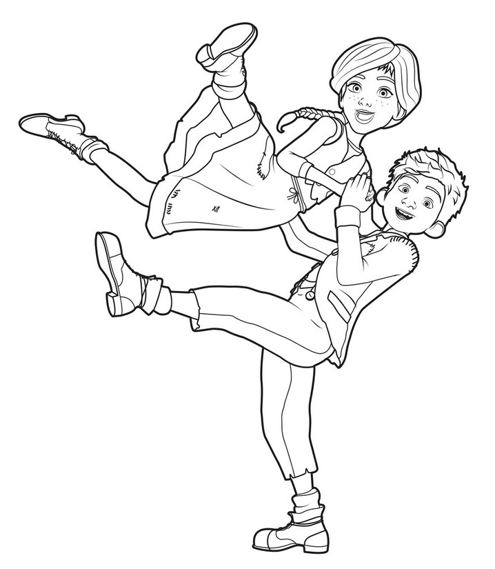 Coloring page Ballerina