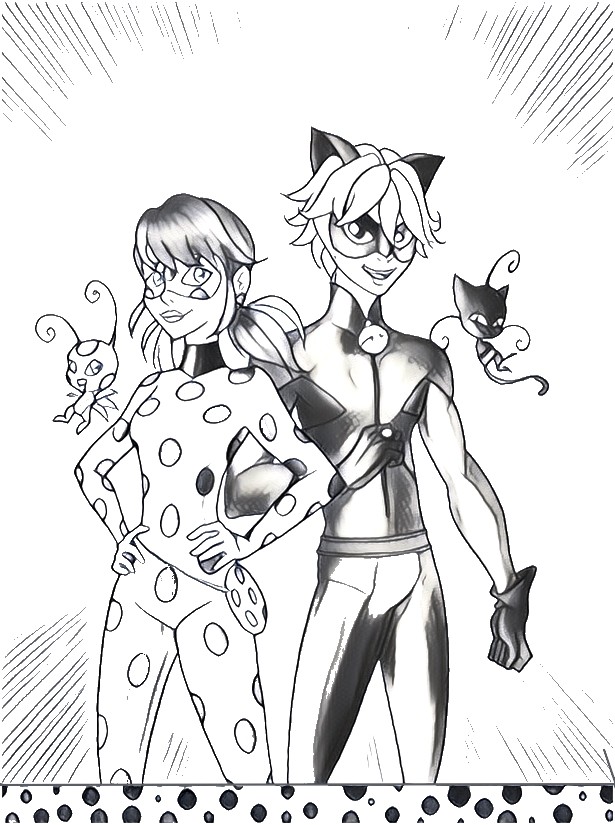 Disegno da colorare Miraculous Ladybug