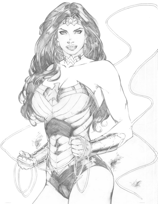 Desenho para colorir Wonder Woman