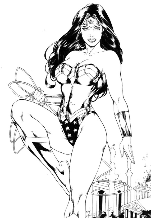 Desenho para colorir Wonder Woman