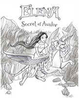 Desenho para colorir Elena de Avalor