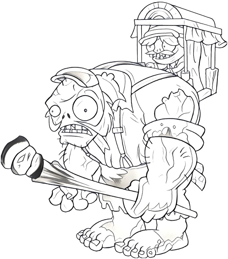 Coloriage Plantes contre Zombies