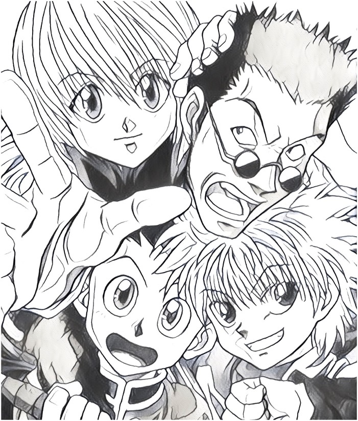 Kleurplaat Hunter X Hunter