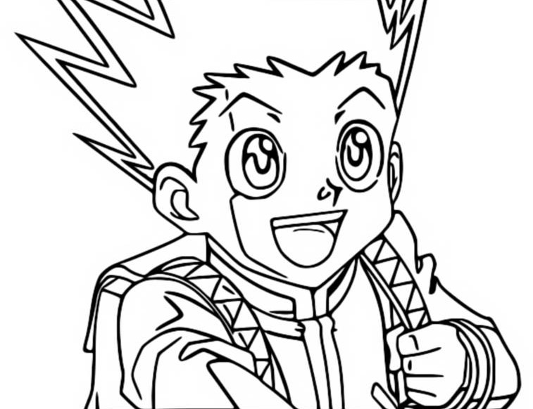 Coloring page Hunter X Hunter : Gon Freecss 13