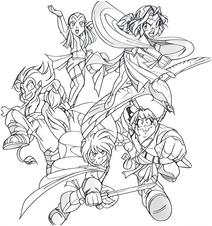 Coloring page The Legendaries