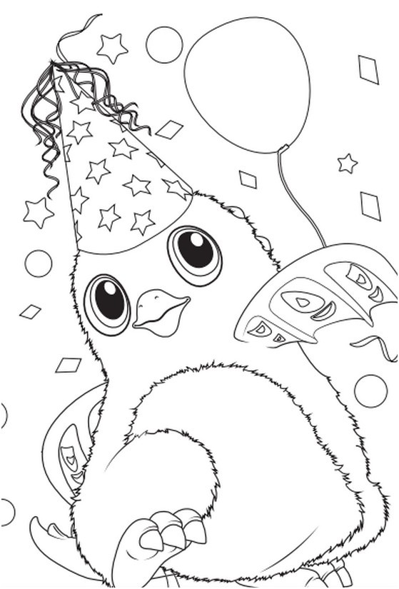 Coloring Pages Hatchimals Morning Kids