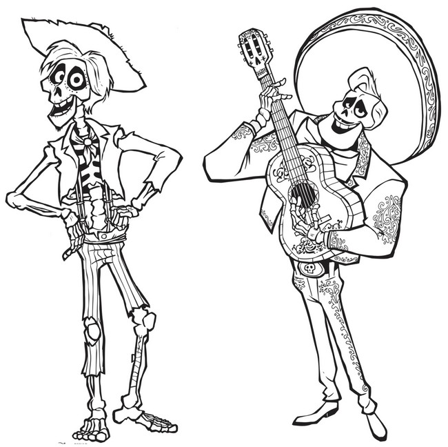 Coloring page Ernesto & Hector