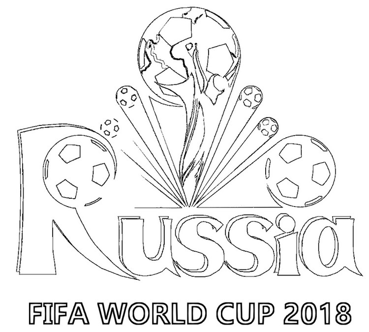 Dibujo para colorear Copa Mundial de la FIFA 2018