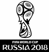 Desenho para colorir Logo Rússia 2018