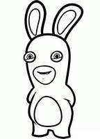 Kleurplaat Raving Rabbids