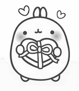Coloring Pages Molang - Morning Kids