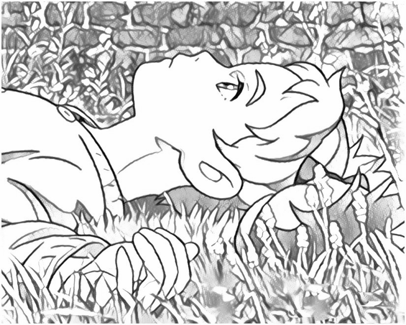Coloring page Mary and the Witch's Flower