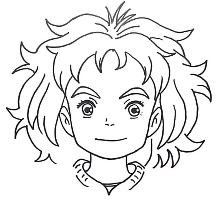 Coloring page Mary and the Witch's Flower