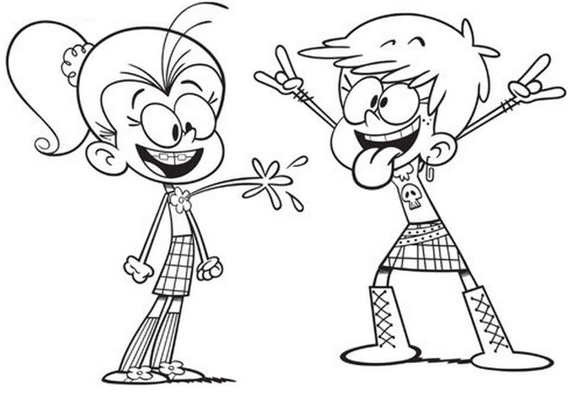 Coloriage Luan et Luna