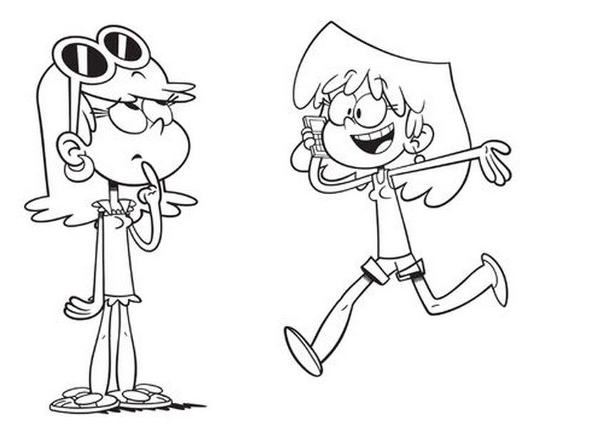 Coloring page Leni and Lori