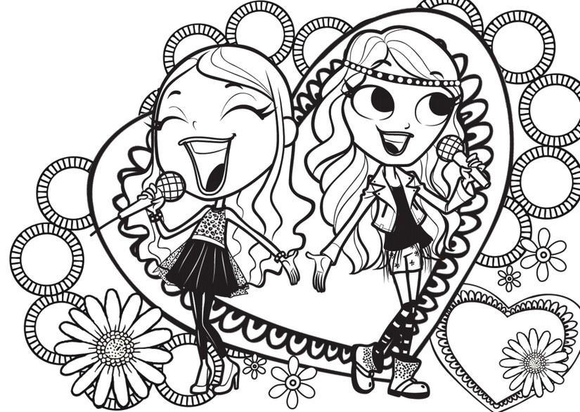 Disegno da colorare Maggie e Bianca Fashion Friends