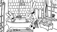 Coloring page The bath