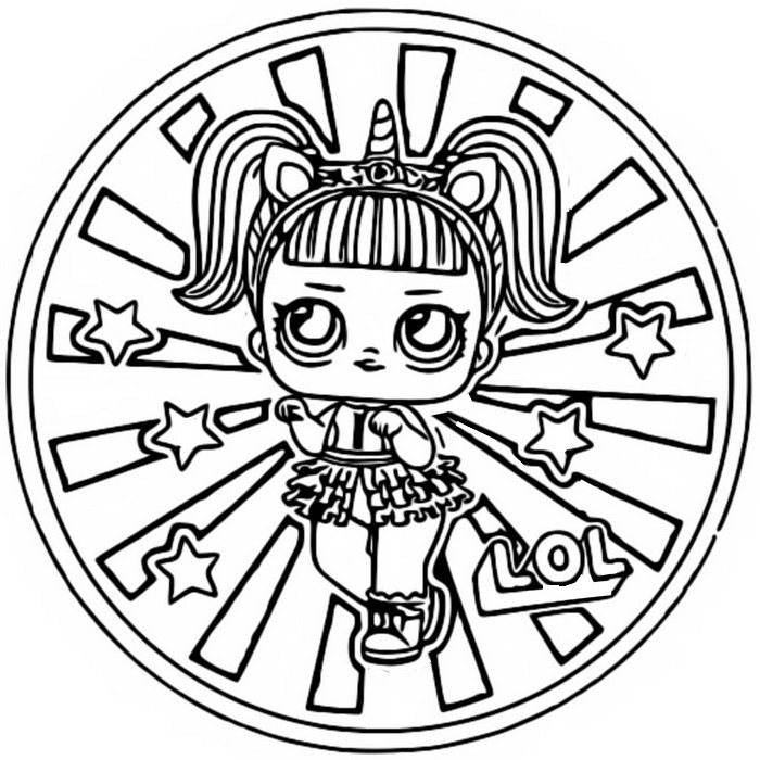 Coloring Page Lol Surprise Doll Unicorn 14
