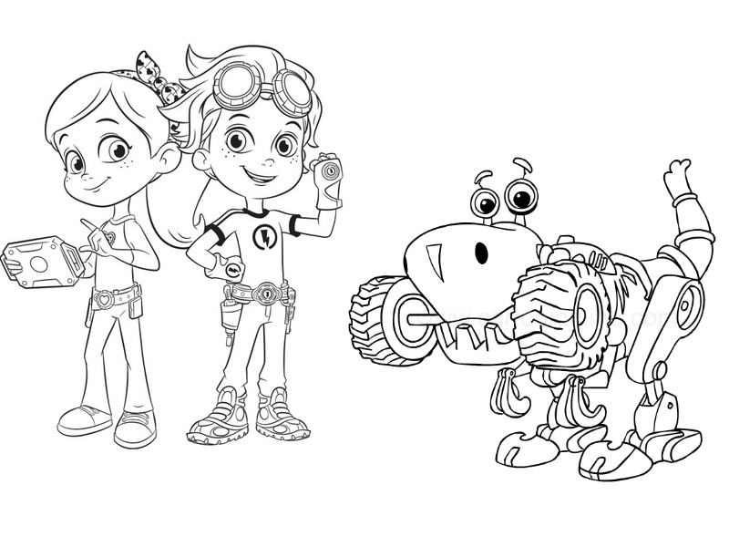 Desenho para colorir Rusty Rivets