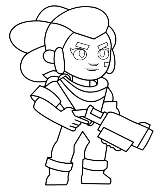 Disegno Da Colorare Brawl Stars Shelly 30