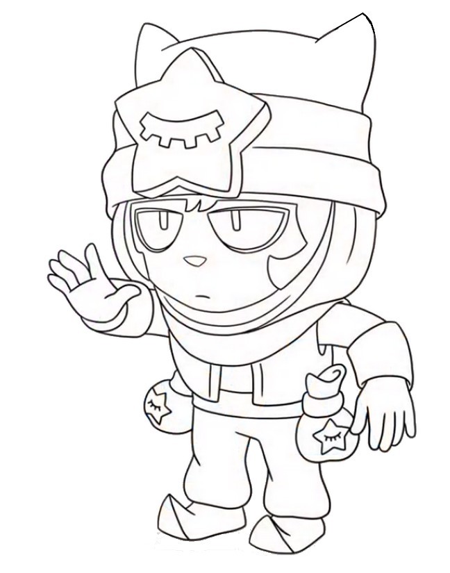 Disegno Da Colorare Brawl Stars Sandy 45