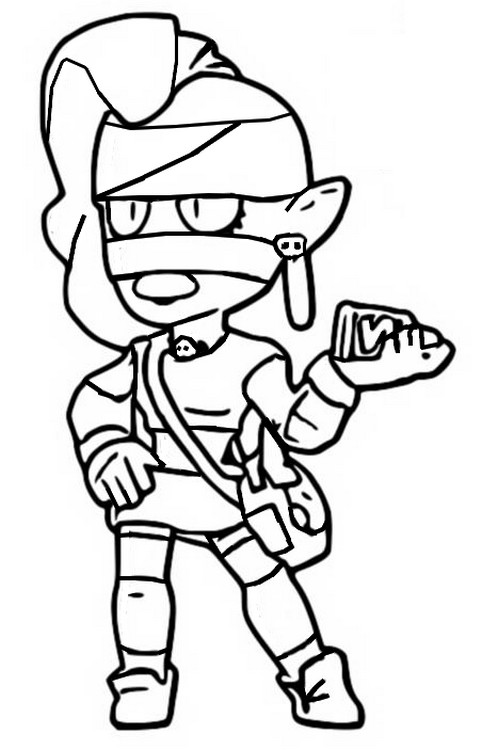 Disegno Da Colorare Brawl Stars Emz 46