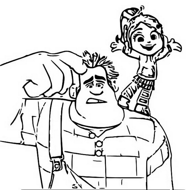 Coloring page Ralph breaks the internet